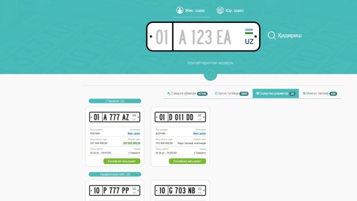 10 777 ЗЗЗ авторақами қанчага сотилди?