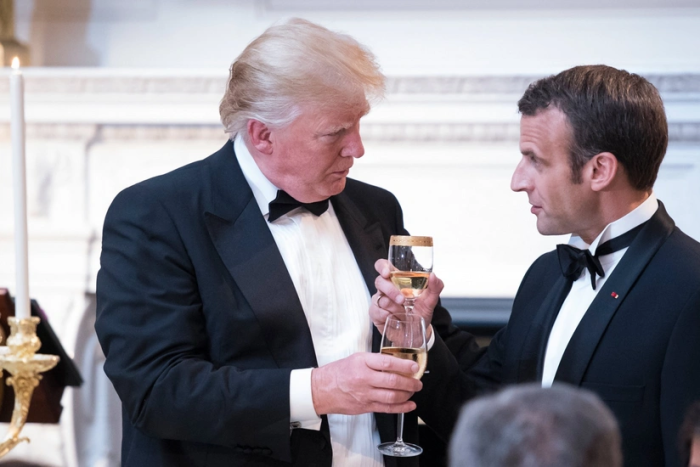 Трамп Макронга таҳдид қилди