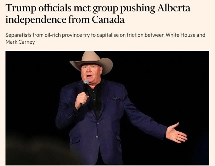 Tramp ma’muriyati Kanadadagi Alberta provinsiyasi faollari bilan yashirincha uchrashganmi?