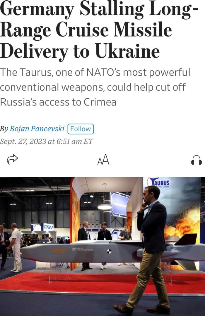 Шольц Украина Қуролли кучларига узоқ масофали Taurus ракеталарини етказиб беришни кечиктирмоқда