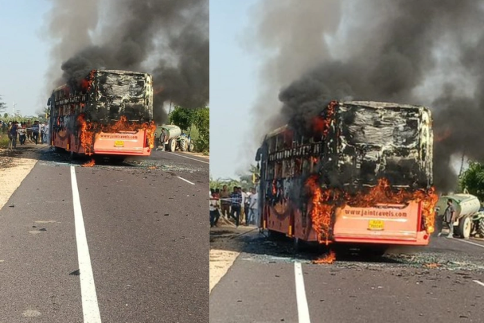 Hindistonda avtobus yonib ketishi oqibatida kamida 20 kishi halok bo‘ldi
