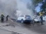 Бухоро шаҳрида 3 та автомобиль ёниб кетди