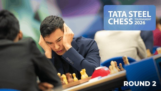Tata Steel Chess-2026. Abdusattorov 2-turda Pragnanandhani mag‘lub etdi, Sindarov g‘alabani qo‘ldan chiqardi