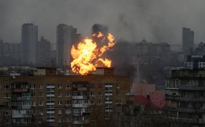 Kiyev shahri Rossiya tomonidan keng ko‘lamli hujumga uchradi