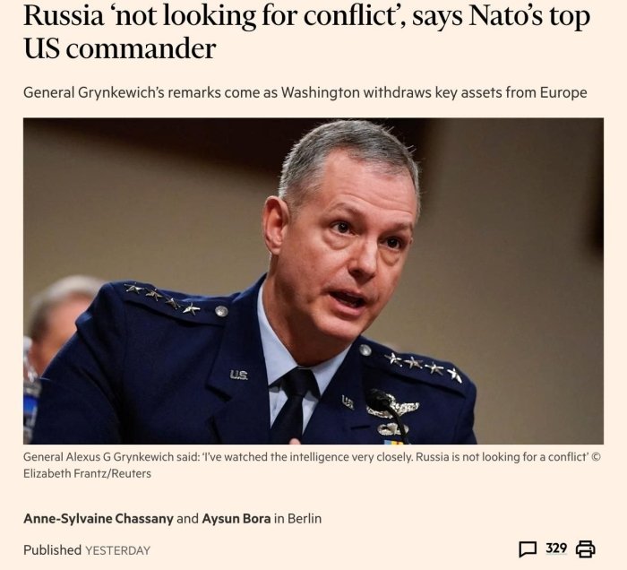 "Rossiya NATO bilan urushga intilmayapti..."