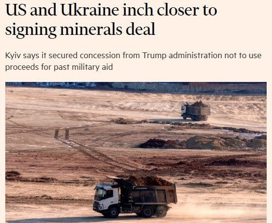 AQSh va Ukraina shu hafta tabiiy resurslar bo‘yicha kelishuvni imzolashi mumkin — Financial Times