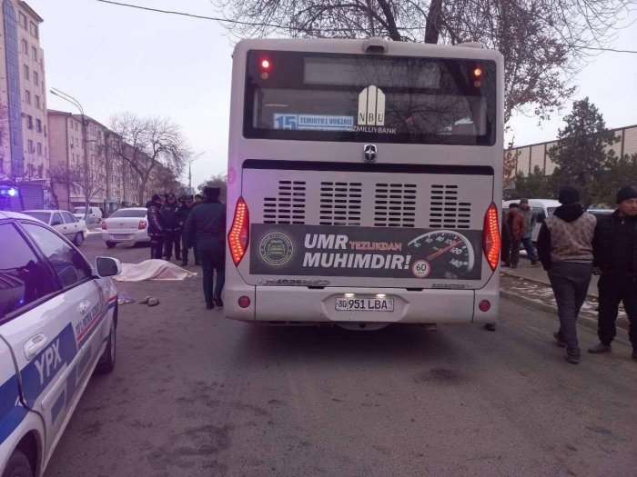 Samarqandda piyoda avtobus bosib ketishi oqibatida halok bo‘ldi