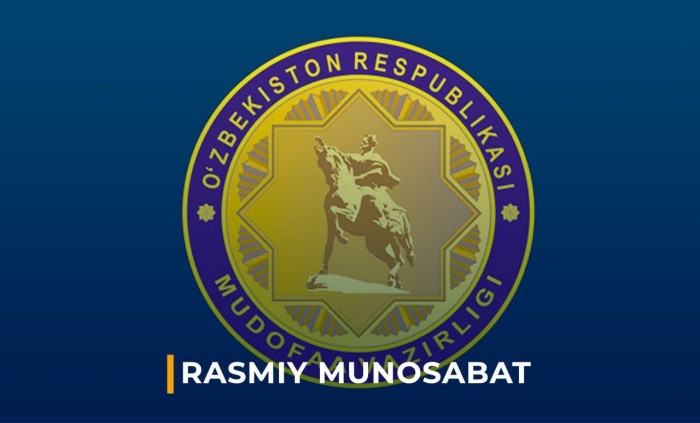 Mudofaa vazirligi: Sirdaryo viloyatida portlash sodir bo‘lgan