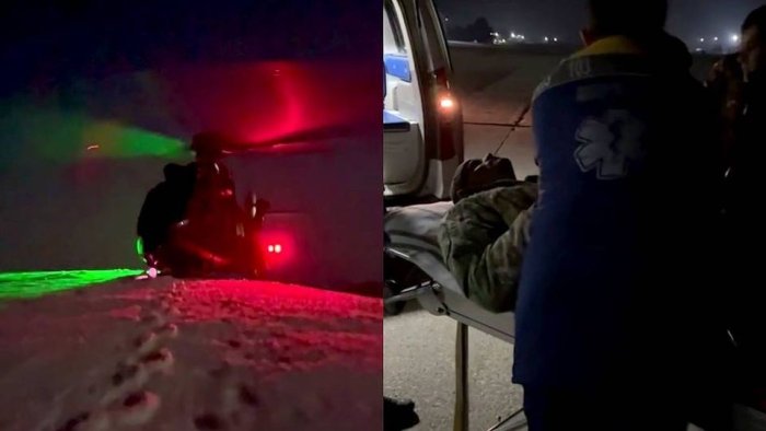 Ugam-Chotqol tog‘larida og‘ir ahvolda qolgan meteorologiya xodimini harbiylar vertolyotda evakuasiya qildi