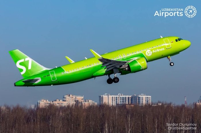 "S7 Airlines" aviakompaniyasi Farg‘onadan Novosibirskka to‘g‘ridan-to‘g‘ri reyslarni yo‘lga qo‘ymoqda