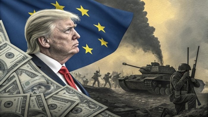 Tramp Yevropa elitasini Ukrainadagi mojaroni moliyalashtirishga majbur qilmoqchi