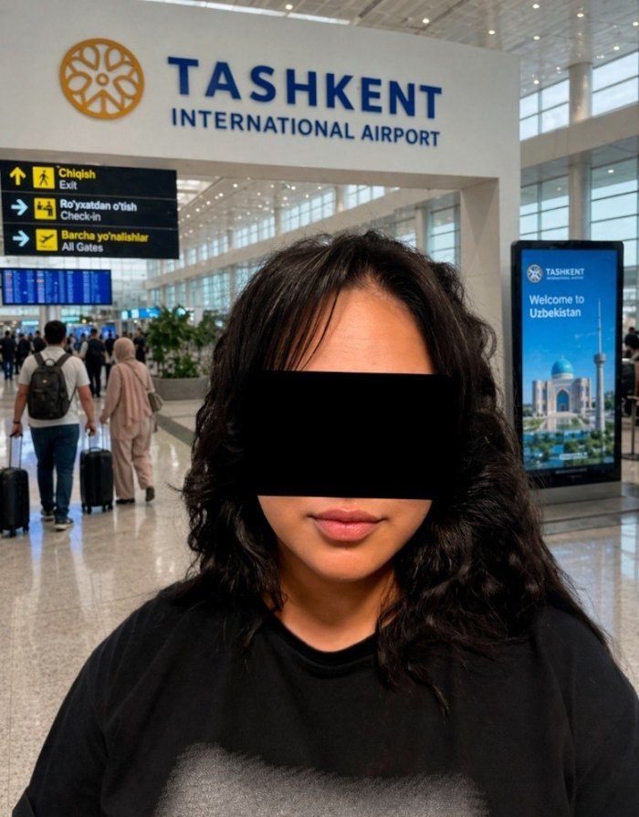 Тошкент халқаро аэропортида 4 нафар қизларни Дубай шаҳрига олиб кетаётган аёл ушланди