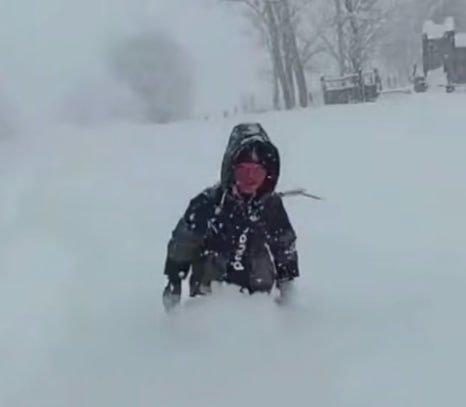 Садир Жапаров белигача қор ёққанига қарамай мактабга қатнаётган ўқувчини президент арчасига таклиф қилди