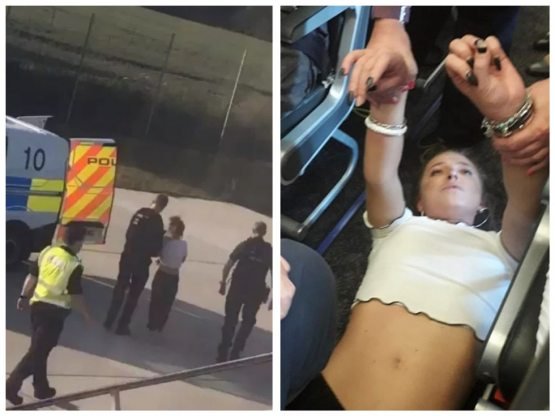 "Hammangni o‘ldiraman": 25 yoshli qiz samolyotda "shaytonlab qoldi" (video)