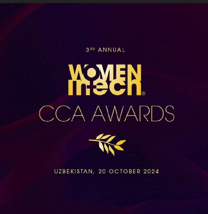 Ўзбекистонда илк бор ўтказиладиган «Women in Tech CCA Awards» мукофотига аризалар қабул қилинмоқда